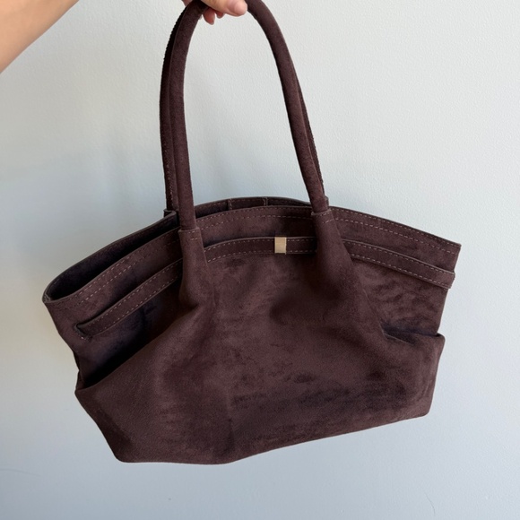 Small Mocha suede bag - Picture 3 of 3
